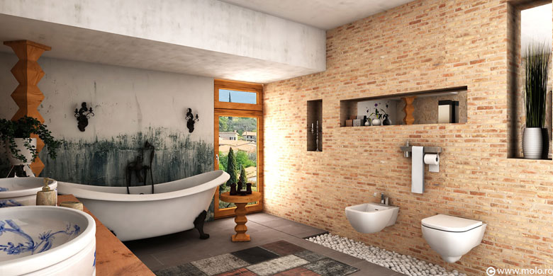 Modern Bathroom - Country